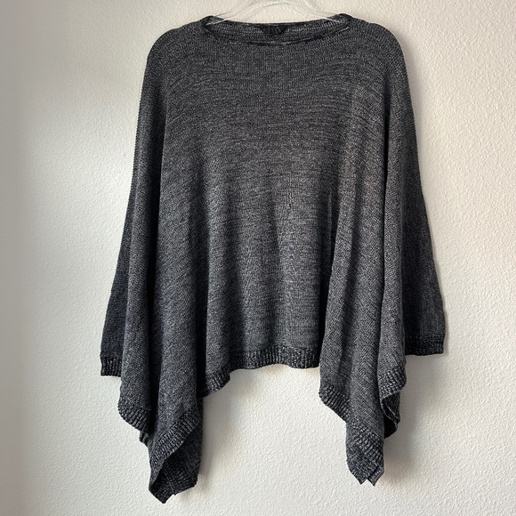 Lululemon one size oversized poncho gray cashmere blend workout sweater - Picture 1 of 9